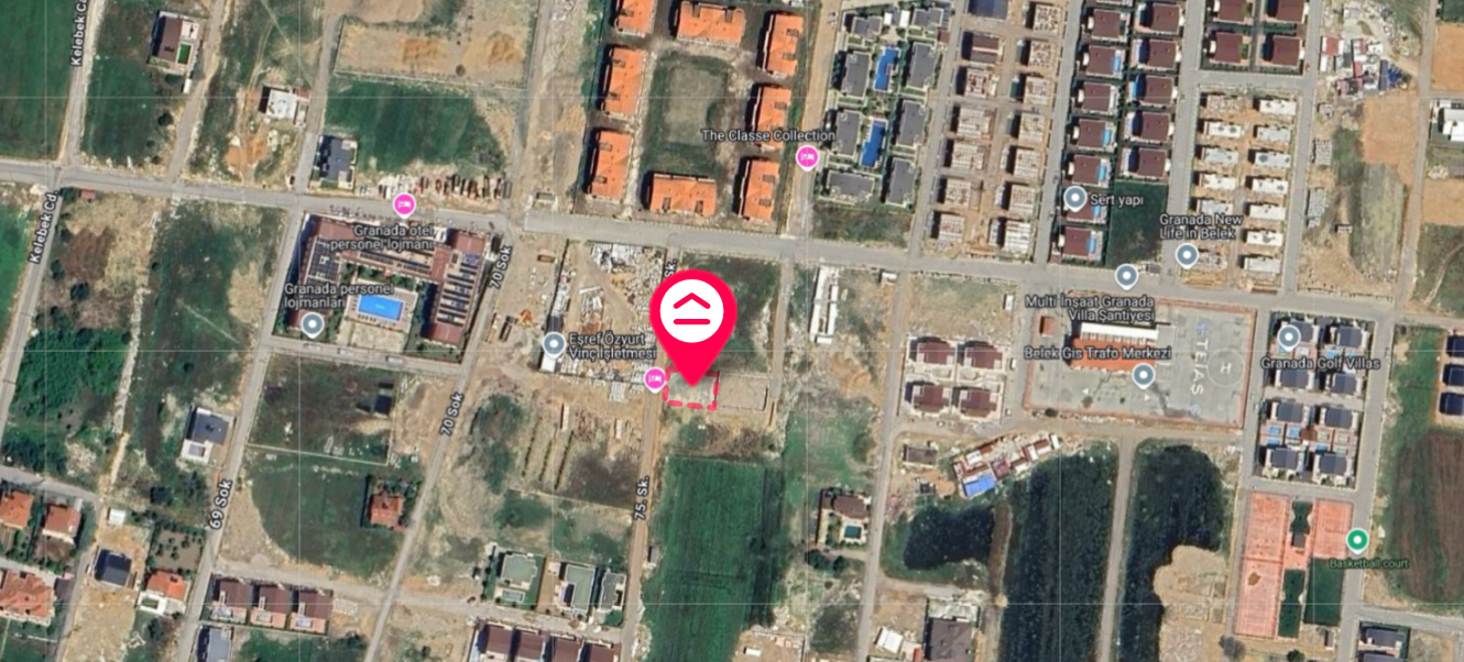 ANTALYA SERİK BELEK'TE SATILIK 545 M2 VİLLA ARSASI